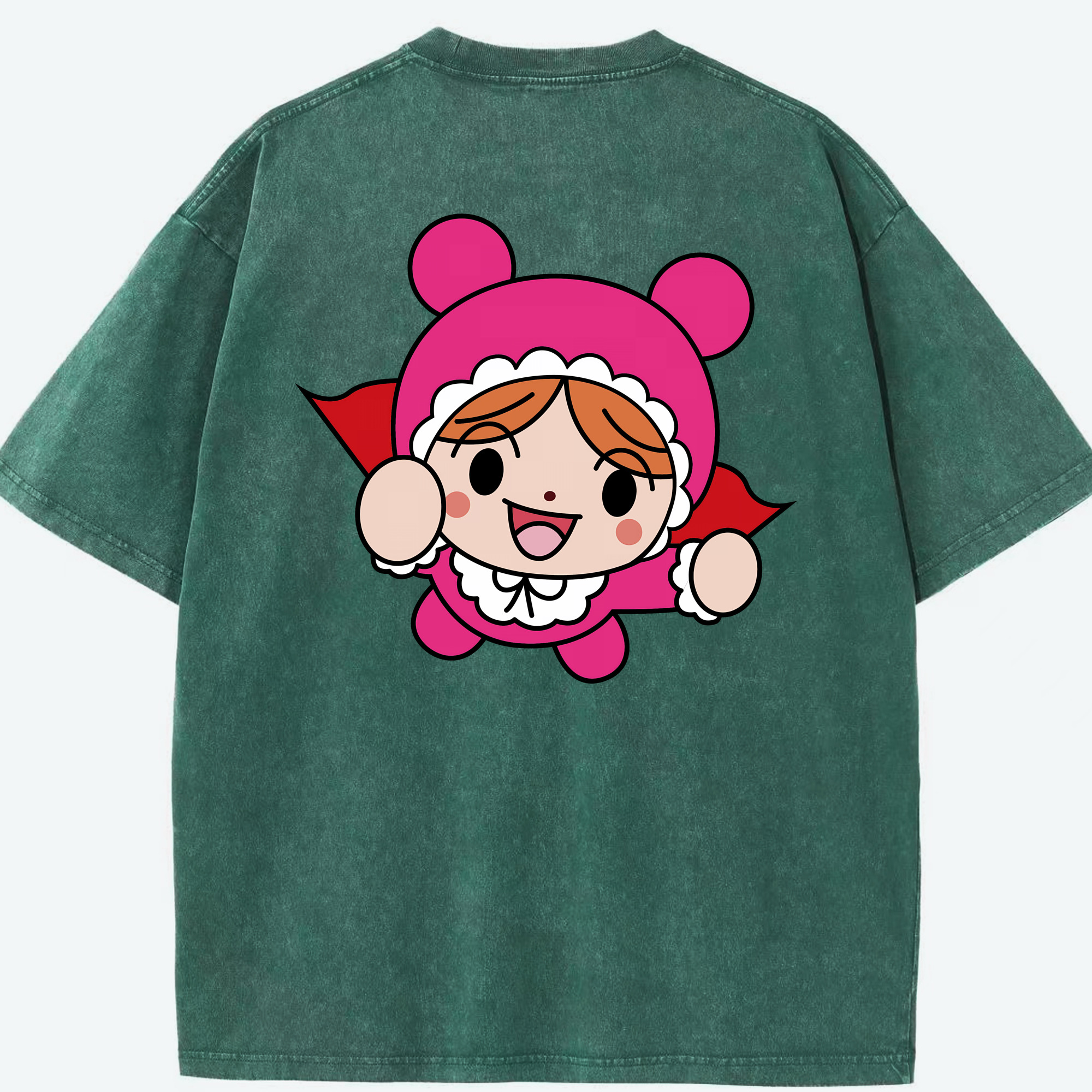 （画像用） アンパンマン Anpanman 綿100% ヴィンテージ風 半袖Tシャツ（背面プリント）